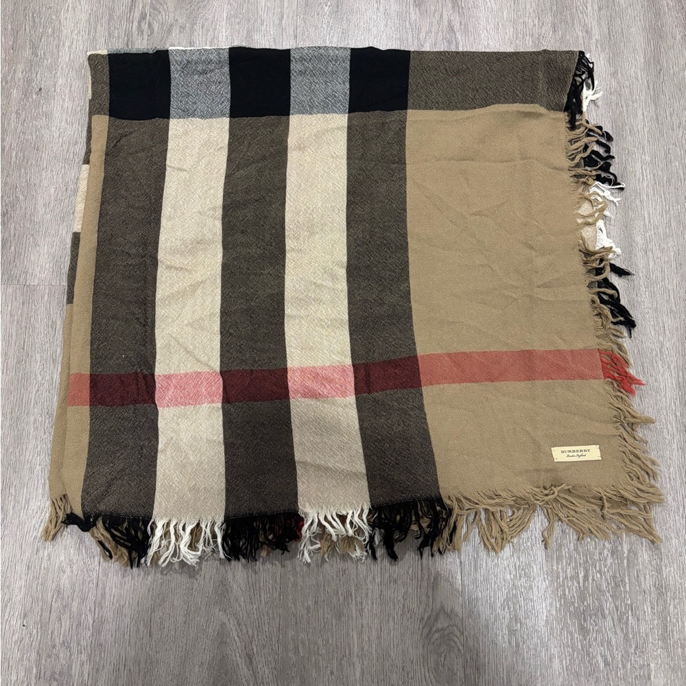 Burberry Classic Check Wool Scarf